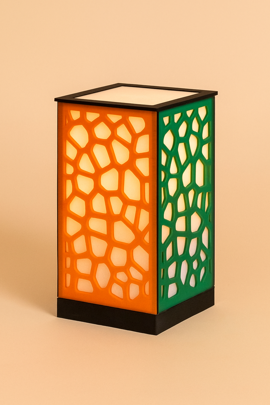 Tri glow lamp decorative table lamp
