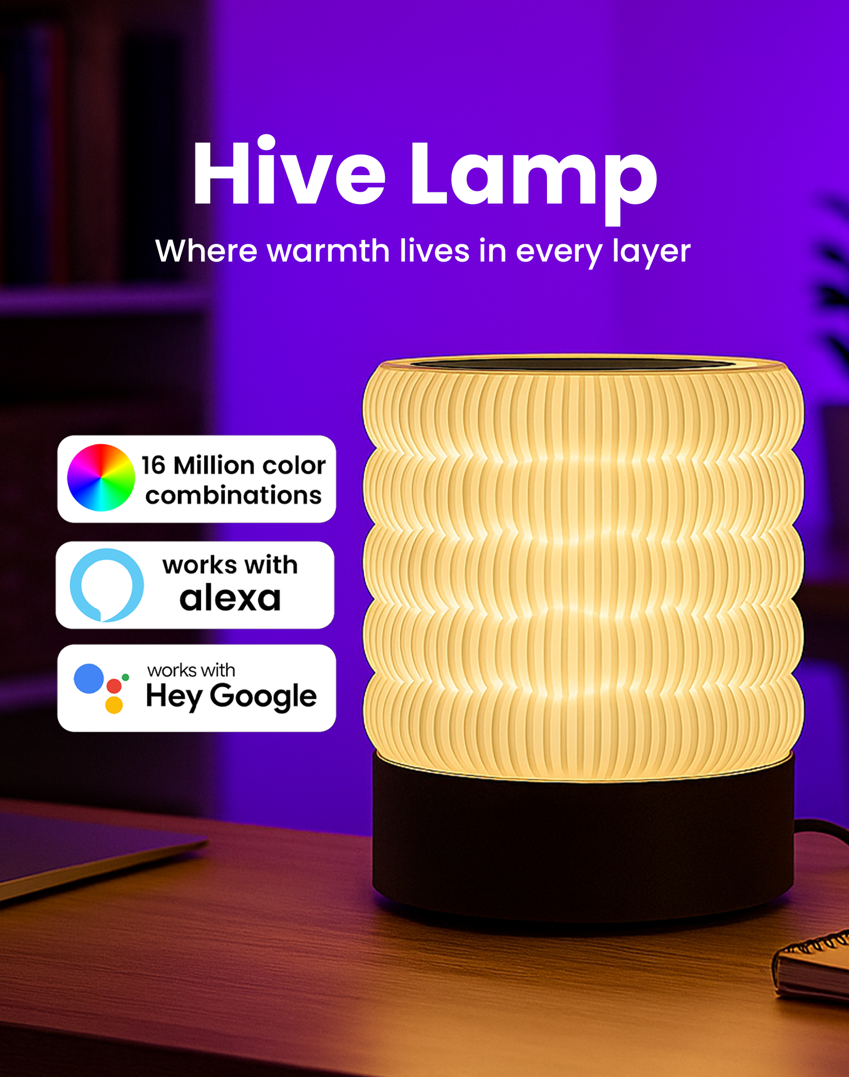Hive lamp rgb decorative table lamp