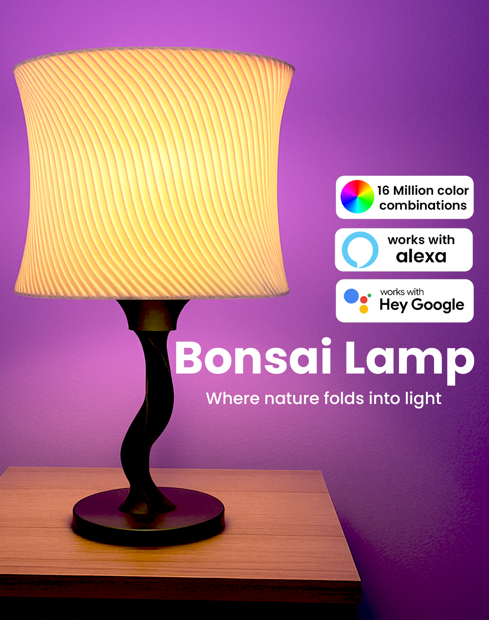 Bonsai lamp rgb decorative table lamp