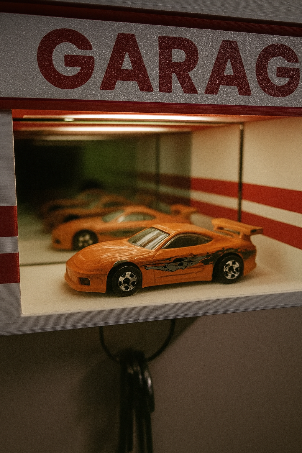 hotwheels infinity garage key holder